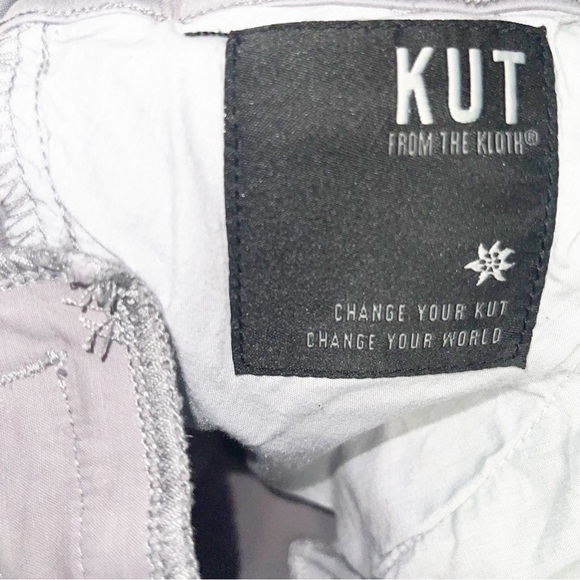 Kut From The Kloth Light Gray Chino Ankle Trouser Pants - Picture 7 of 9
